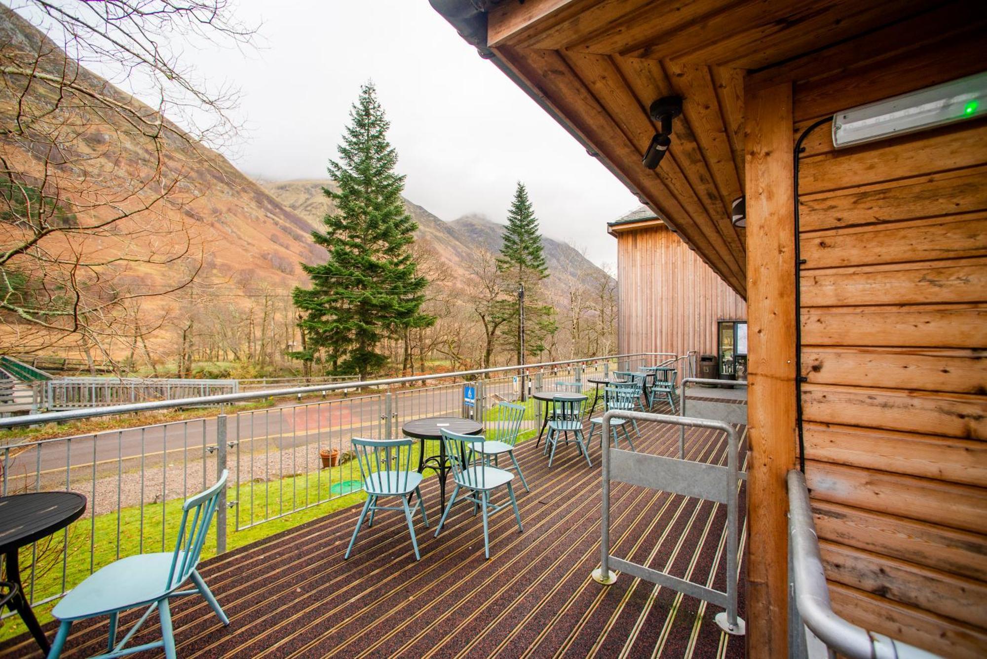 Glen Nevis Youth Hostel Fort William Exterior photo The view from the balcony of the visitor centre