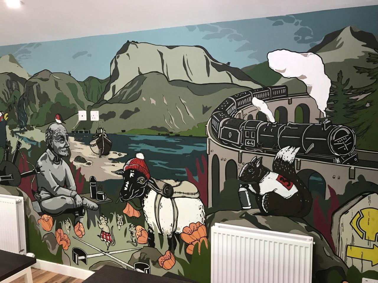 Glen Nevis Youth Hostel Fort William Exterior photo Mural at the National Mountaineering Centre